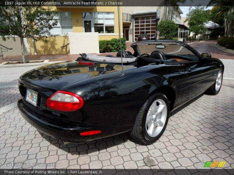 Anthracite Pearl Metallic / Charcoal 1997 Jaguar XK XK8 Convertible