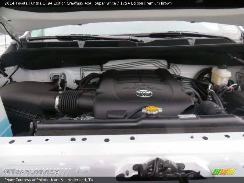 Super White / 1794 Edition Premium Brown 2014 Toyota Tundra 1794 Edition Crewmax 4x4