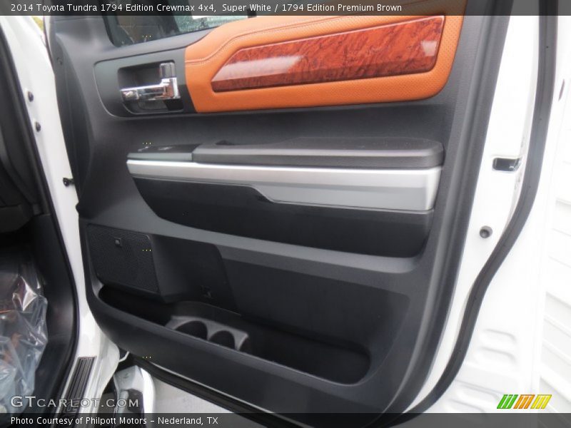 Super White / 1794 Edition Premium Brown 2014 Toyota Tundra 1794 Edition Crewmax 4x4
