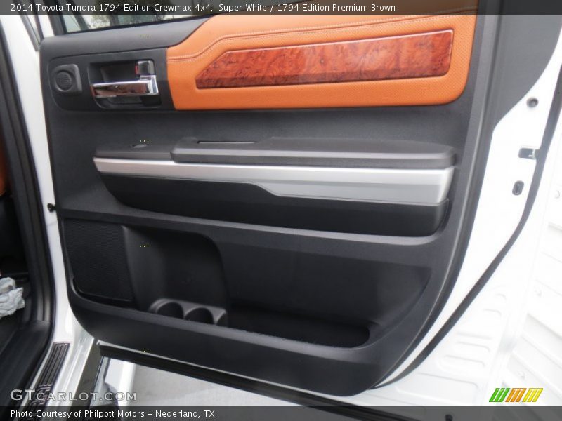 Super White / 1794 Edition Premium Brown 2014 Toyota Tundra 1794 Edition Crewmax 4x4