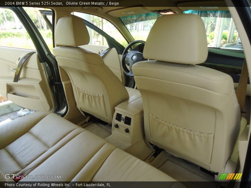 Rear Seat of 2004 5 Series 525i Sedan