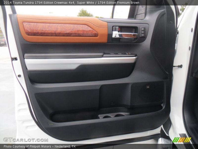 Super White / 1794 Edition Premium Brown 2014 Toyota Tundra 1794 Edition Crewmax 4x4
