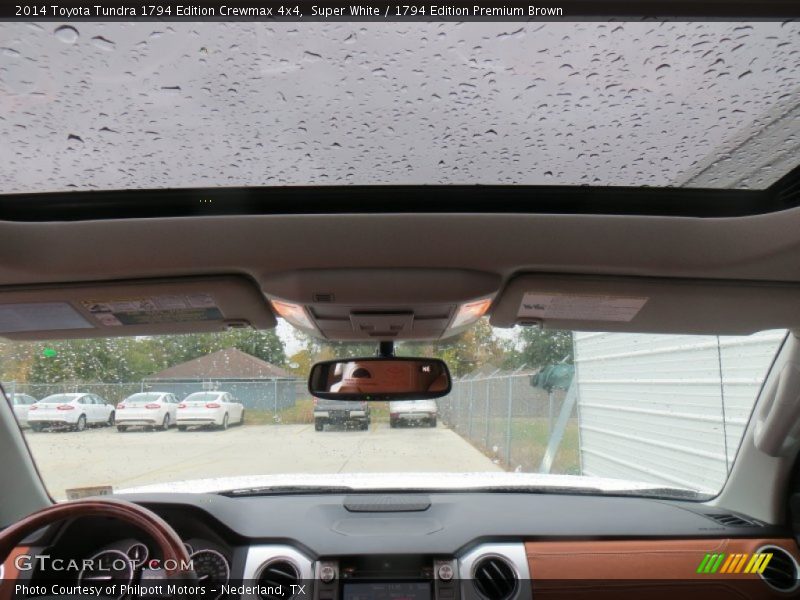 Super White / 1794 Edition Premium Brown 2014 Toyota Tundra 1794 Edition Crewmax 4x4