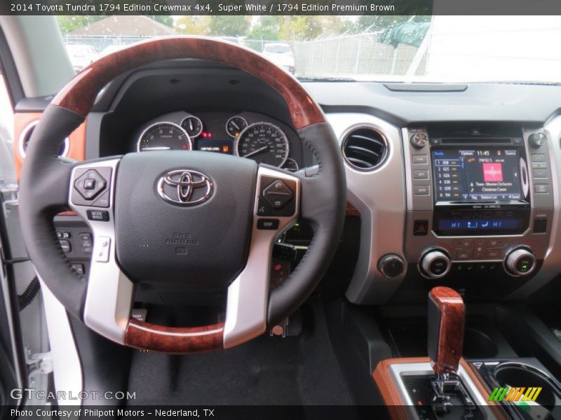 Super White / 1794 Edition Premium Brown 2014 Toyota Tundra 1794 Edition Crewmax 4x4
