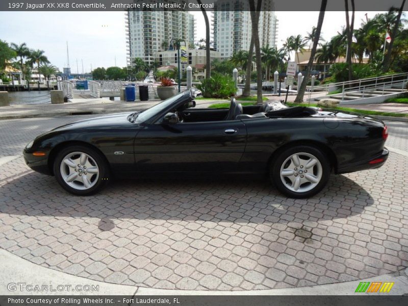 Anthracite Pearl Metallic / Charcoal 1997 Jaguar XK XK8 Convertible