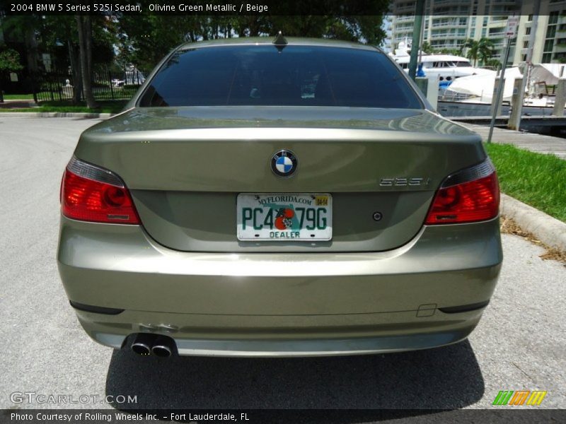 Olivine Green Metallic / Beige 2004 BMW 5 Series 525i Sedan
