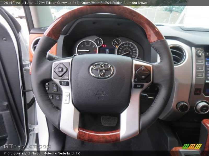 Super White / 1794 Edition Premium Brown 2014 Toyota Tundra 1794 Edition Crewmax 4x4