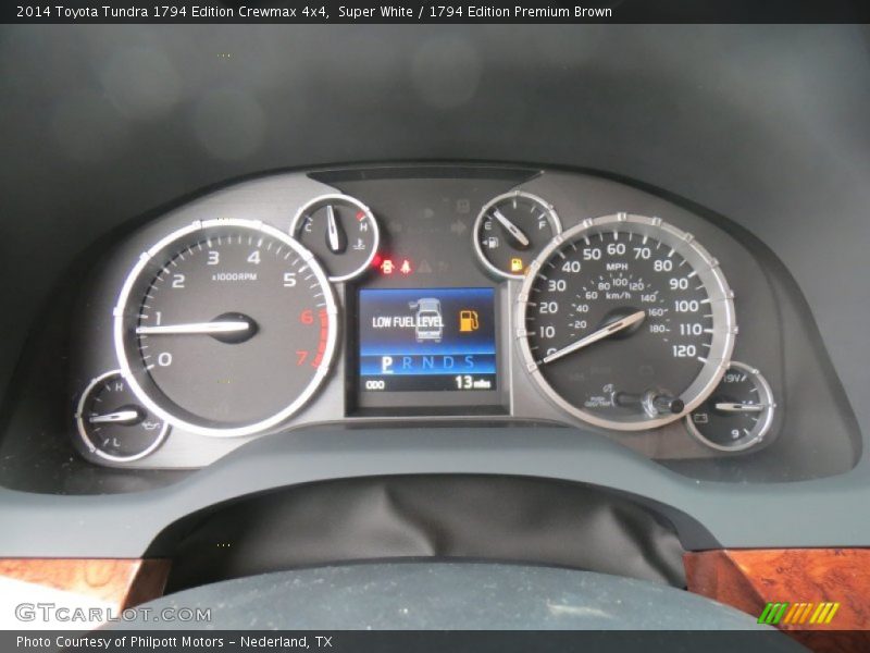 Super White / 1794 Edition Premium Brown 2014 Toyota Tundra 1794 Edition Crewmax 4x4