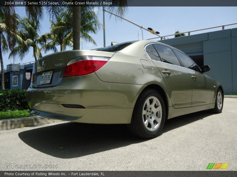 Olivine Green Metallic / Beige 2004 BMW 5 Series 525i Sedan