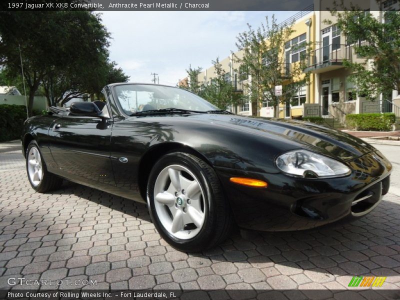 Anthracite Pearl Metallic / Charcoal 1997 Jaguar XK XK8 Convertible
