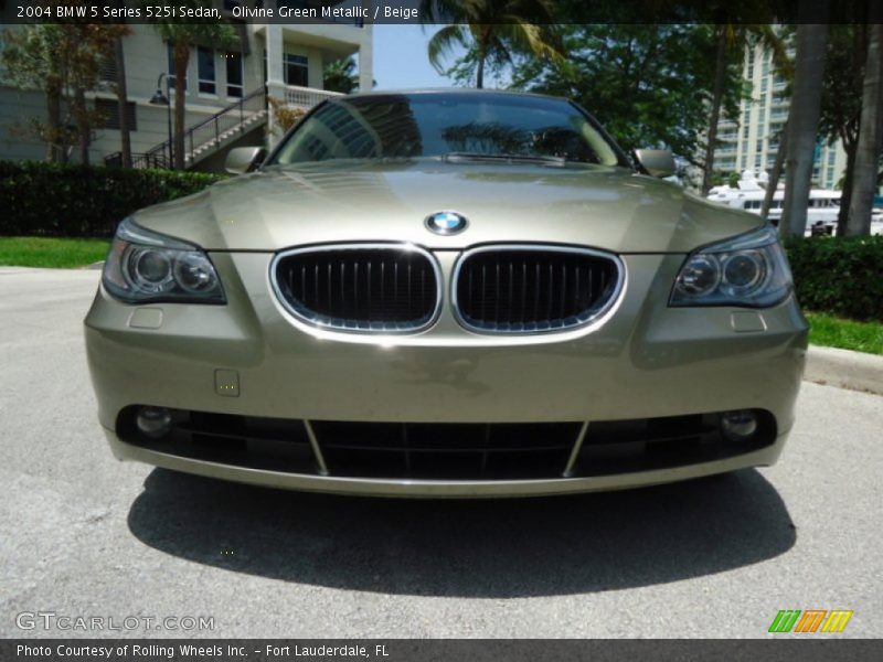 Olivine Green Metallic / Beige 2004 BMW 5 Series 525i Sedan