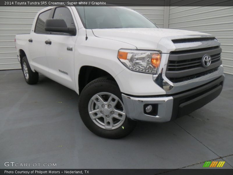 Super White / Graphite 2014 Toyota Tundra SR5 Crewmax