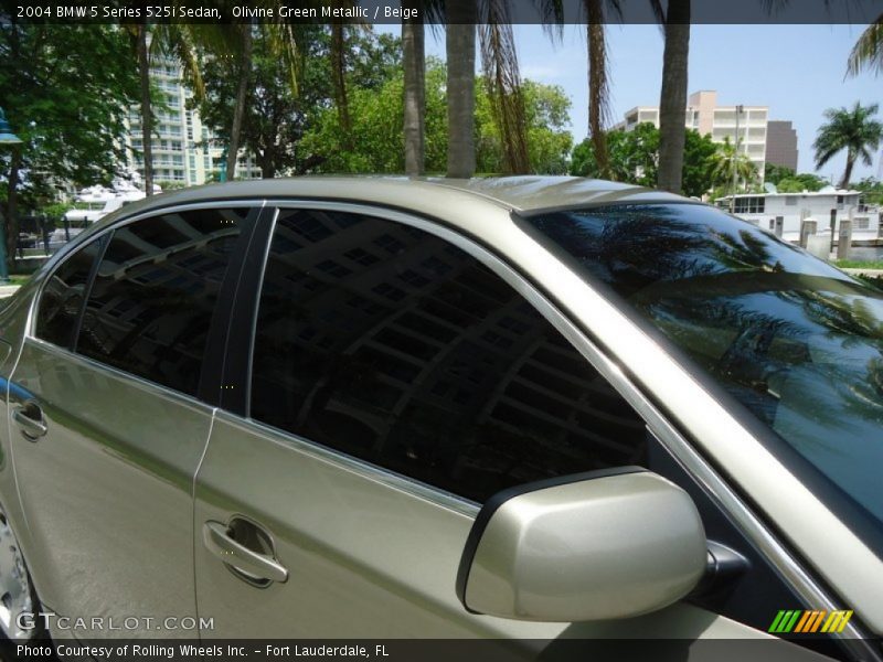 Olivine Green Metallic / Beige 2004 BMW 5 Series 525i Sedan