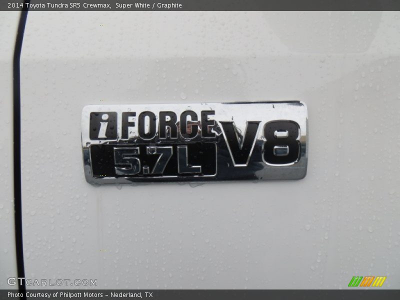 Super White / Graphite 2014 Toyota Tundra SR5 Crewmax