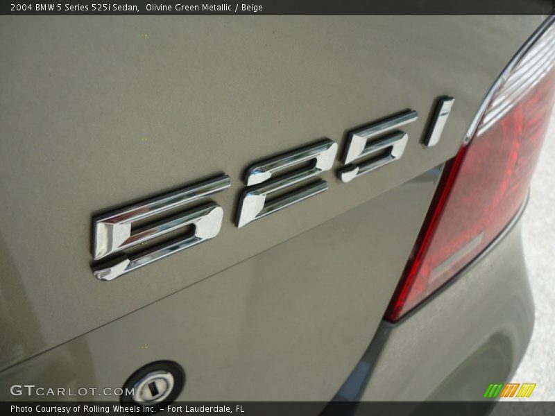 Olivine Green Metallic / Beige 2004 BMW 5 Series 525i Sedan