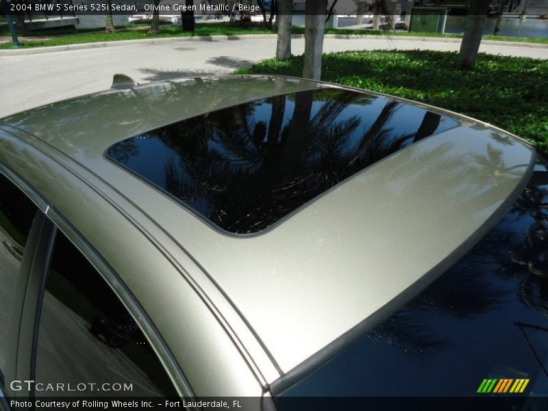Olivine Green Metallic / Beige 2004 BMW 5 Series 525i Sedan
