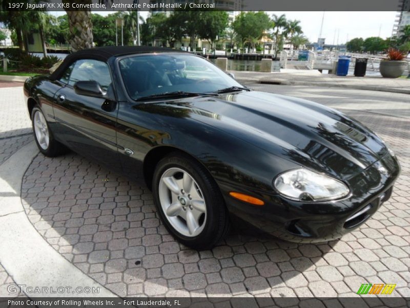 Anthracite Pearl Metallic / Charcoal 1997 Jaguar XK XK8 Convertible