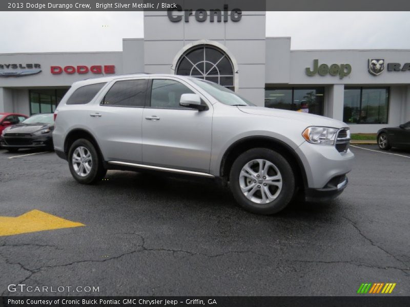 Bright Silver Metallic / Black 2013 Dodge Durango Crew