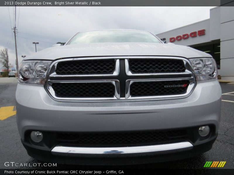 Bright Silver Metallic / Black 2013 Dodge Durango Crew