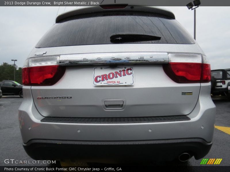 Bright Silver Metallic / Black 2013 Dodge Durango Crew