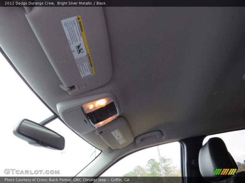 Bright Silver Metallic / Black 2013 Dodge Durango Crew