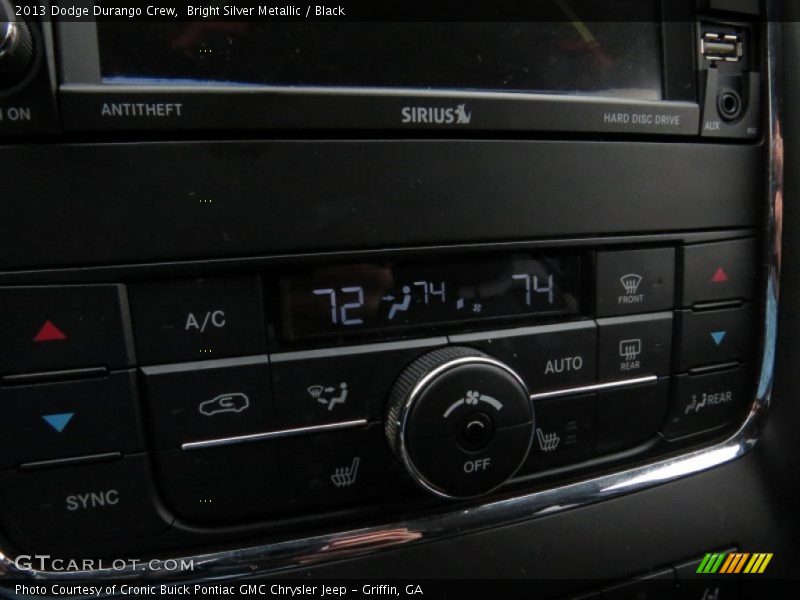 Bright Silver Metallic / Black 2013 Dodge Durango Crew