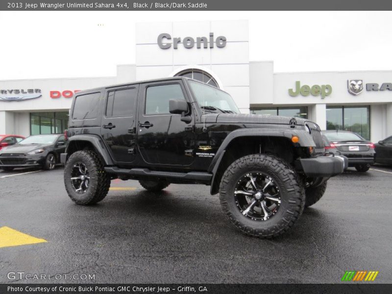 Black / Black/Dark Saddle 2013 Jeep Wrangler Unlimited Sahara 4x4