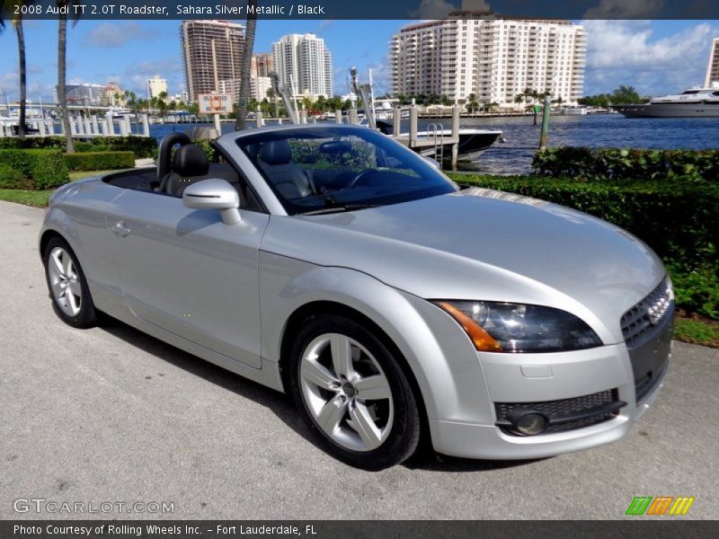 Sahara Silver Metallic / Black 2008 Audi TT 2.0T Roadster