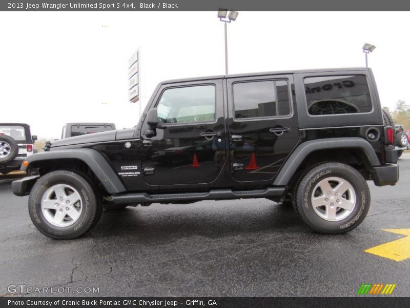 Black / Black 2013 Jeep Wrangler Unlimited Sport S 4x4