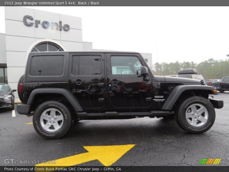 Black / Black 2013 Jeep Wrangler Unlimited Sport S 4x4