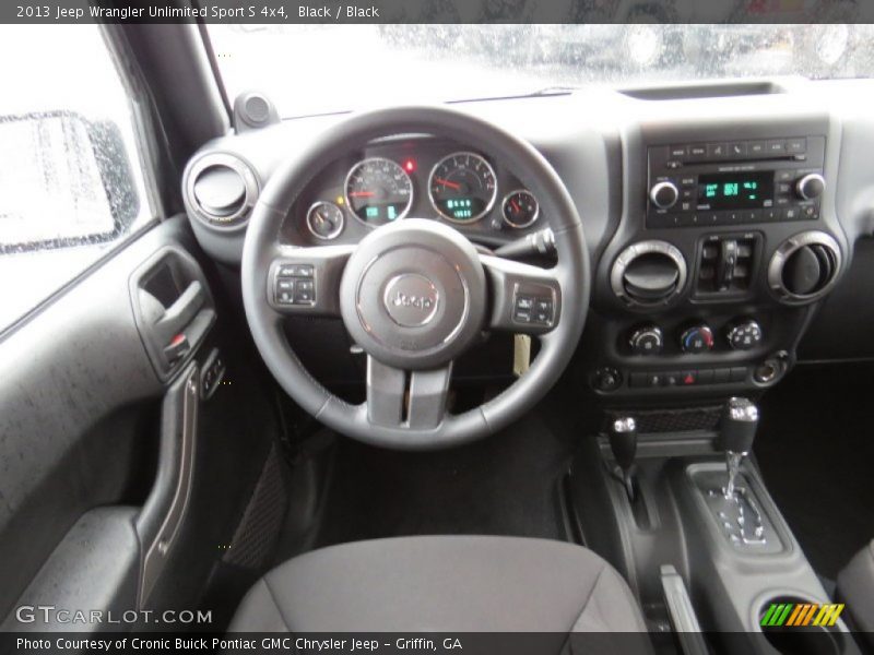 Black / Black 2013 Jeep Wrangler Unlimited Sport S 4x4