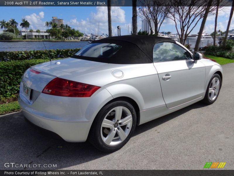 Sahara Silver Metallic / Black 2008 Audi TT 2.0T Roadster