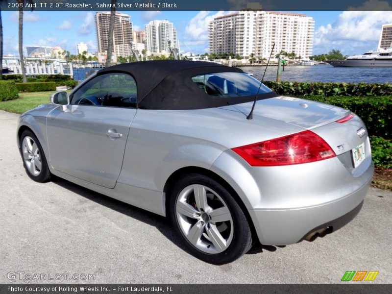 Sahara Silver Metallic / Black 2008 Audi TT 2.0T Roadster