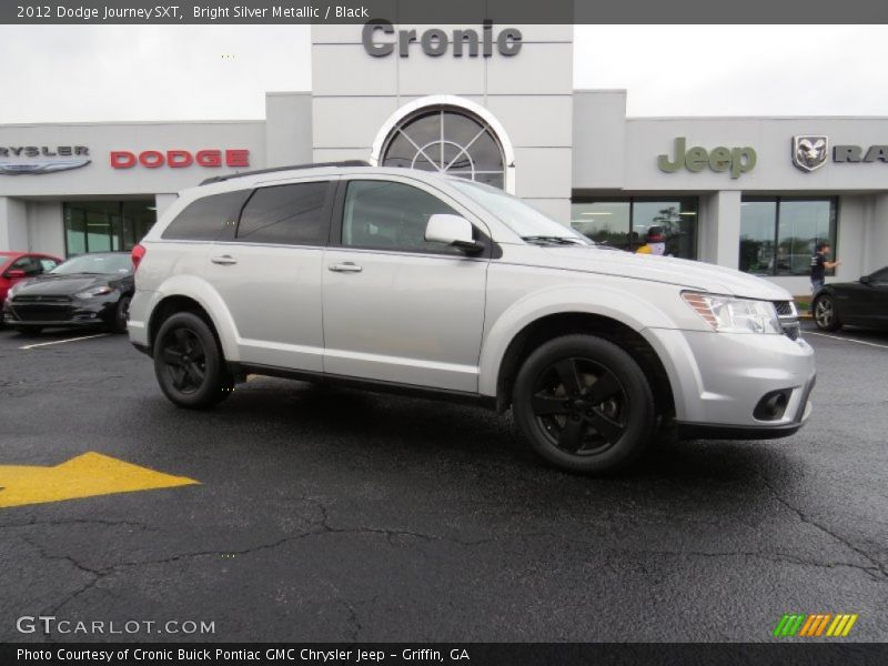 Bright Silver Metallic / Black 2012 Dodge Journey SXT