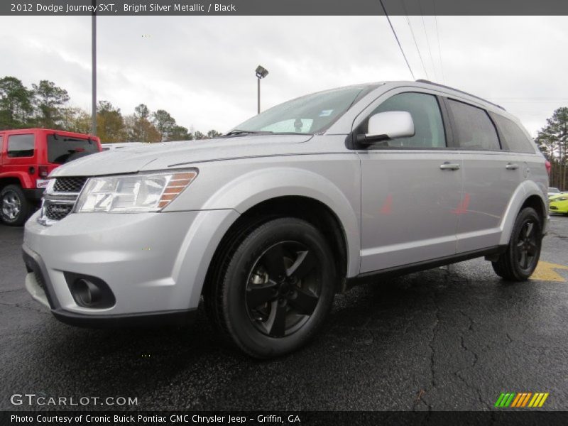 Bright Silver Metallic / Black 2012 Dodge Journey SXT