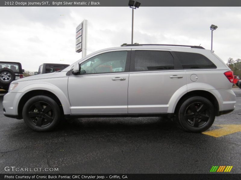 Bright Silver Metallic / Black 2012 Dodge Journey SXT