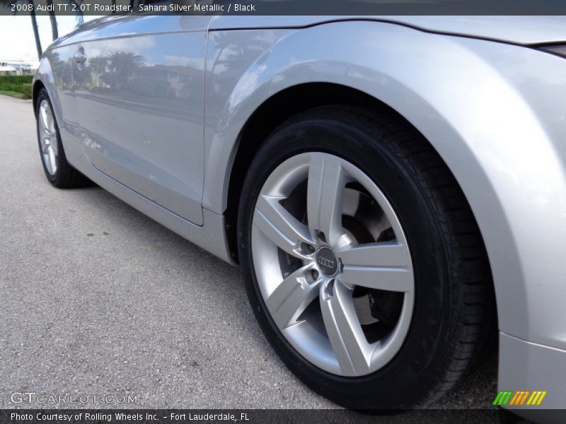 Sahara Silver Metallic / Black 2008 Audi TT 2.0T Roadster