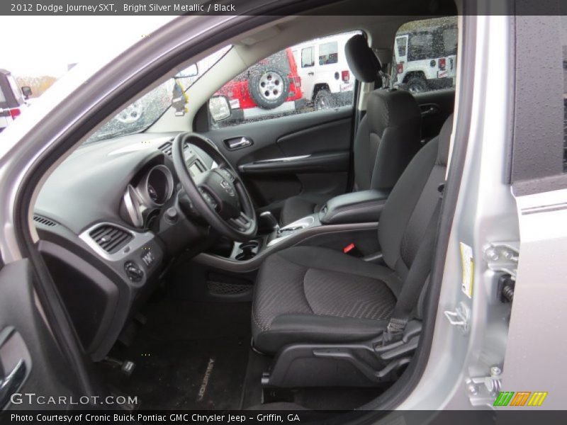 Bright Silver Metallic / Black 2012 Dodge Journey SXT
