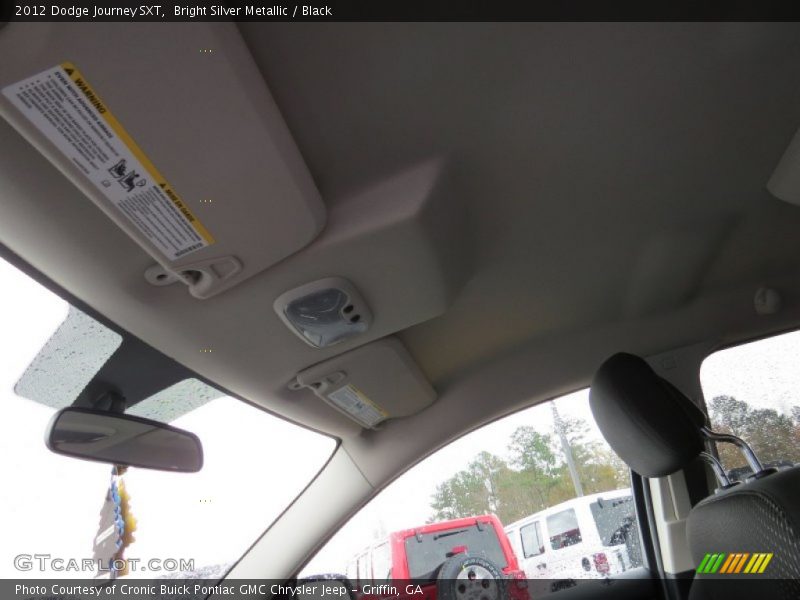 Bright Silver Metallic / Black 2012 Dodge Journey SXT