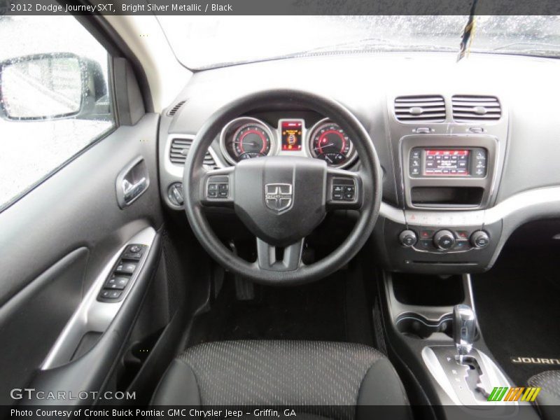 Bright Silver Metallic / Black 2012 Dodge Journey SXT