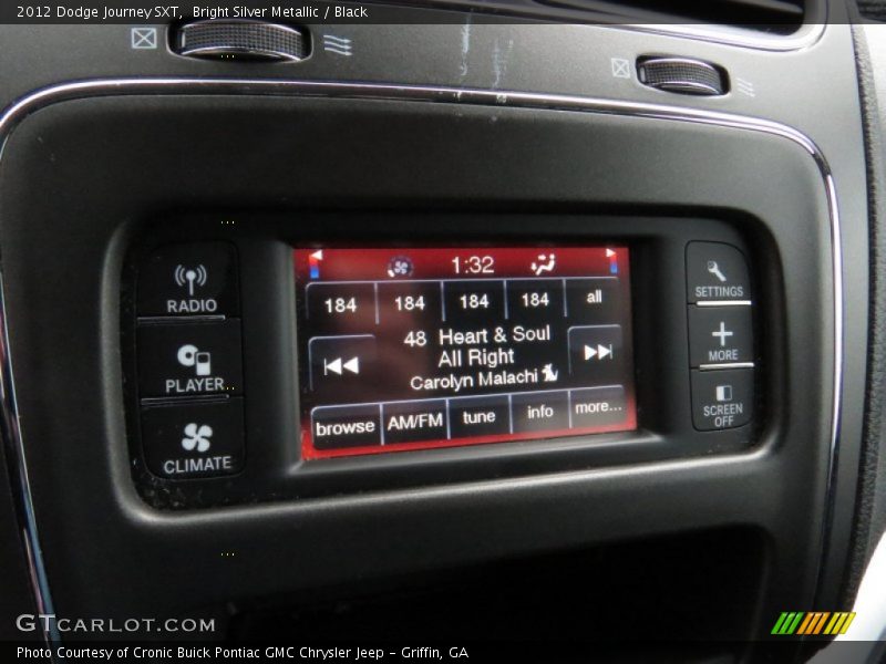 Bright Silver Metallic / Black 2012 Dodge Journey SXT