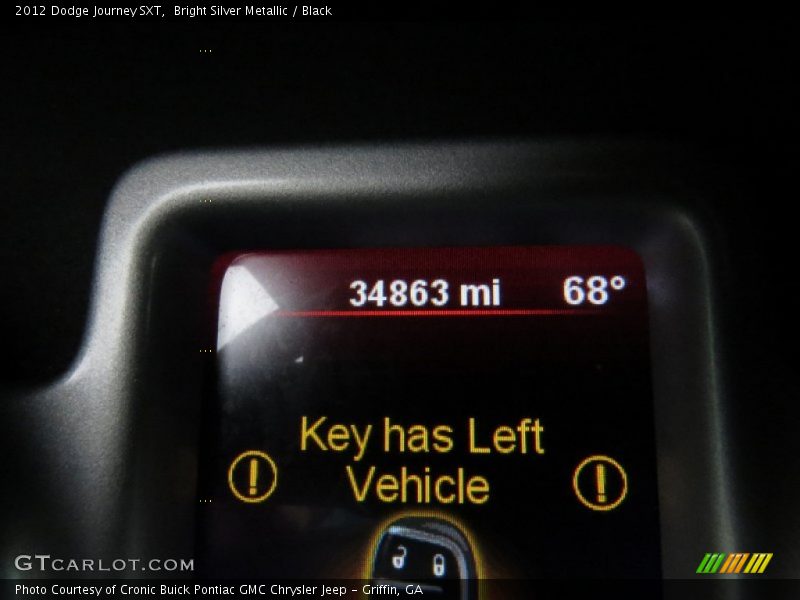 Bright Silver Metallic / Black 2012 Dodge Journey SXT