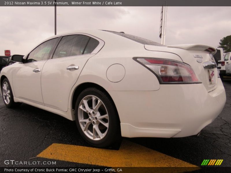 Winter Frost White / Cafe Latte 2012 Nissan Maxima 3.5 SV Premium