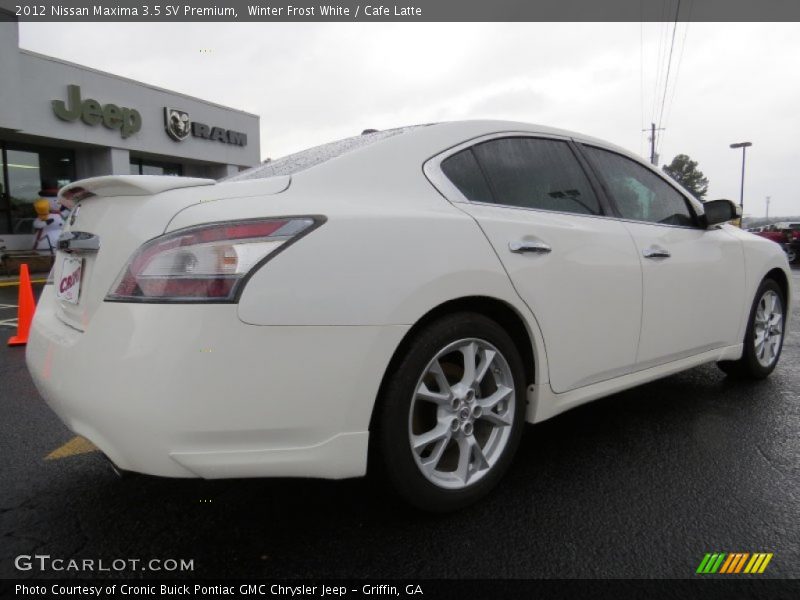 Winter Frost White / Cafe Latte 2012 Nissan Maxima 3.5 SV Premium