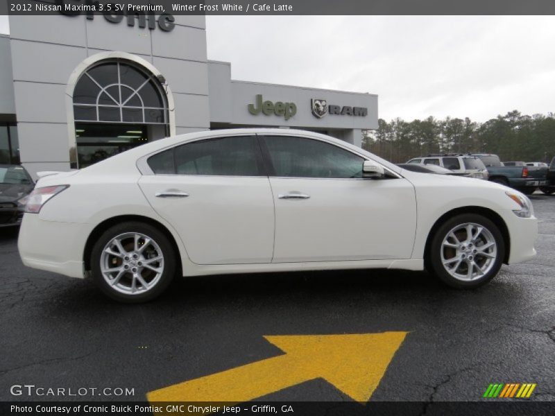 Winter Frost White / Cafe Latte 2012 Nissan Maxima 3.5 SV Premium