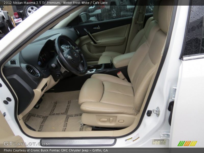 Winter Frost White / Cafe Latte 2012 Nissan Maxima 3.5 SV Premium