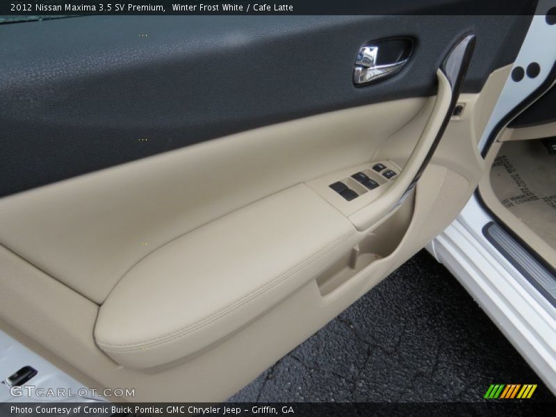 Winter Frost White / Cafe Latte 2012 Nissan Maxima 3.5 SV Premium