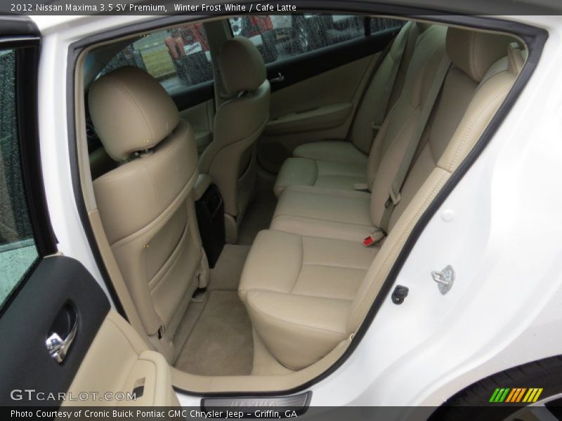 Winter Frost White / Cafe Latte 2012 Nissan Maxima 3.5 SV Premium