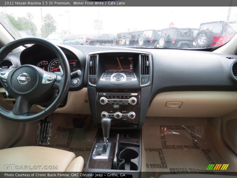 Winter Frost White / Cafe Latte 2012 Nissan Maxima 3.5 SV Premium