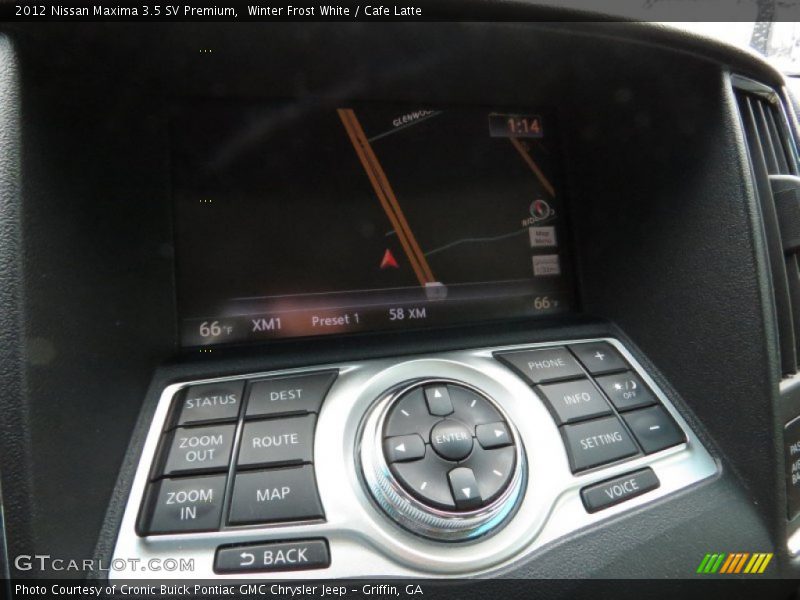 Winter Frost White / Cafe Latte 2012 Nissan Maxima 3.5 SV Premium